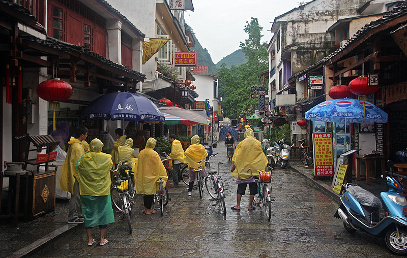 Прогулки по окрестностям Яншо (Yangshuo) вело+плот